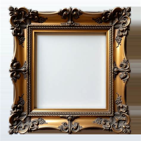 Ornate Gold Frame-FreePngZone