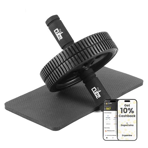 The Cube Club Dual Abdominal Exercise Ab Blaster Fitness Roller With 6 ...