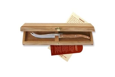 Couteau Laguiole couteau fromage plein manche en bois d'olivier | Darty