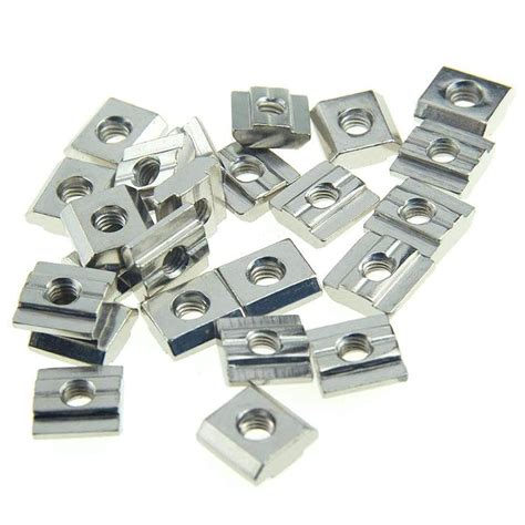 30pcs 3030 Series Sliding T Nuts Metric M8 Thread Slide in Hammer Head ...