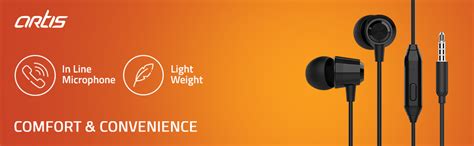 Artis E350M in-Ear Headphones with Mic (Black) : Amazon.in: Electronics