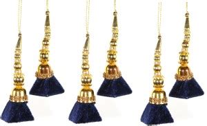 Fashionhaat Trendy and Ethnic Navy Blue Velvet Pyramid Shape Handmade ...