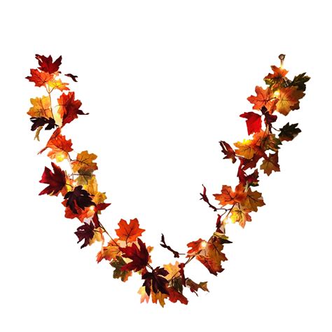 Zhourta Autumn Maple Wreath Hanging Thanksgiving Christmas Decorations ...