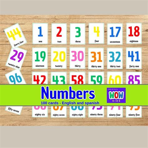 Numbers Flash Cards 的图像结果