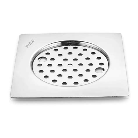 Plain Neon Square Flat Cut Floor Drain (6 x 6 inches) with Lock - by R ...