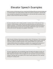Image result for Elevator Speech Examples