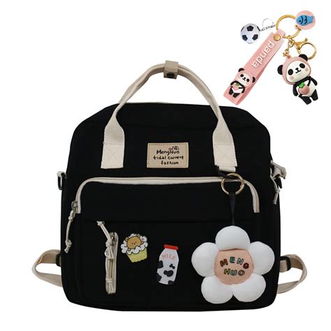 JELLYEA Kawaii Backpack Cute Tote Bag with Flower Accessories Kawaii ...