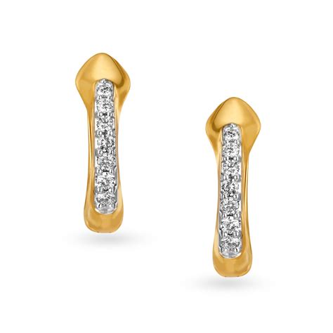 Sublime Oblong Diamond Hoop Earrings