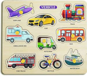 Plus Shine Transport & Vehicle Learning Educational Puzzle Transport ...