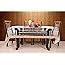 Kuber Industries Checkered PVC 6 Seater Dining Table Cover - Cream ...