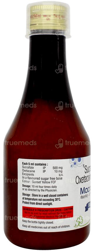 Macralfate O 500/10 MG Suspension 200 ML | Order Macralfate O 500/10 MG ...
