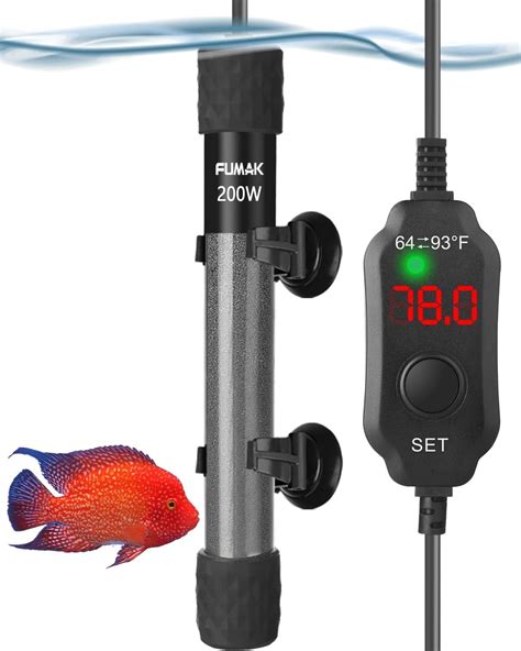 Aquarium Heater, DMG Fish Tank Aquarium Heater, Adjustable Temperature ...