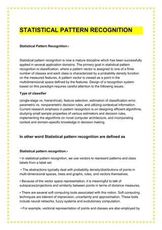 Image result for Statistical Pattern Recognition