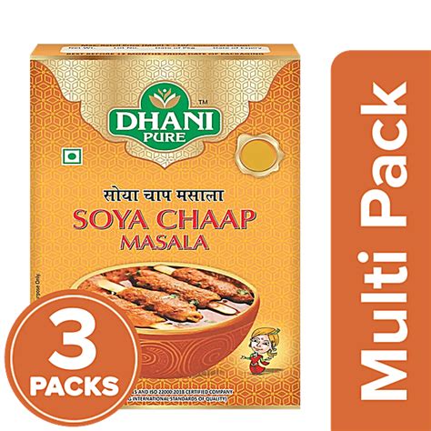 Buy Dhani Pure Soya Chaap Masala - 100% Natural, No Artificial Colours ...