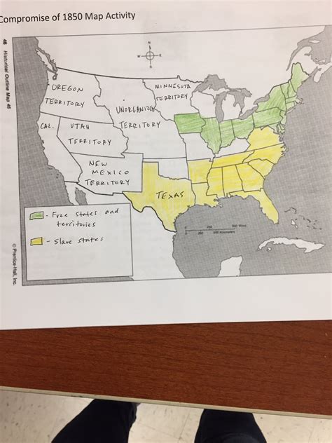 Compromise Of 1850 Map Activity