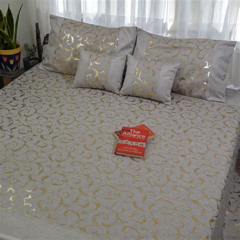 grey velvet 5-piece bedcover set | king size – Maeri