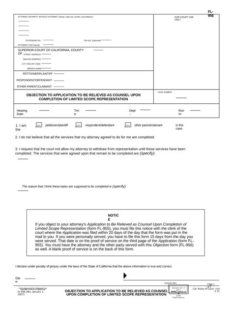 ca objection Doc Template | pdfFiller