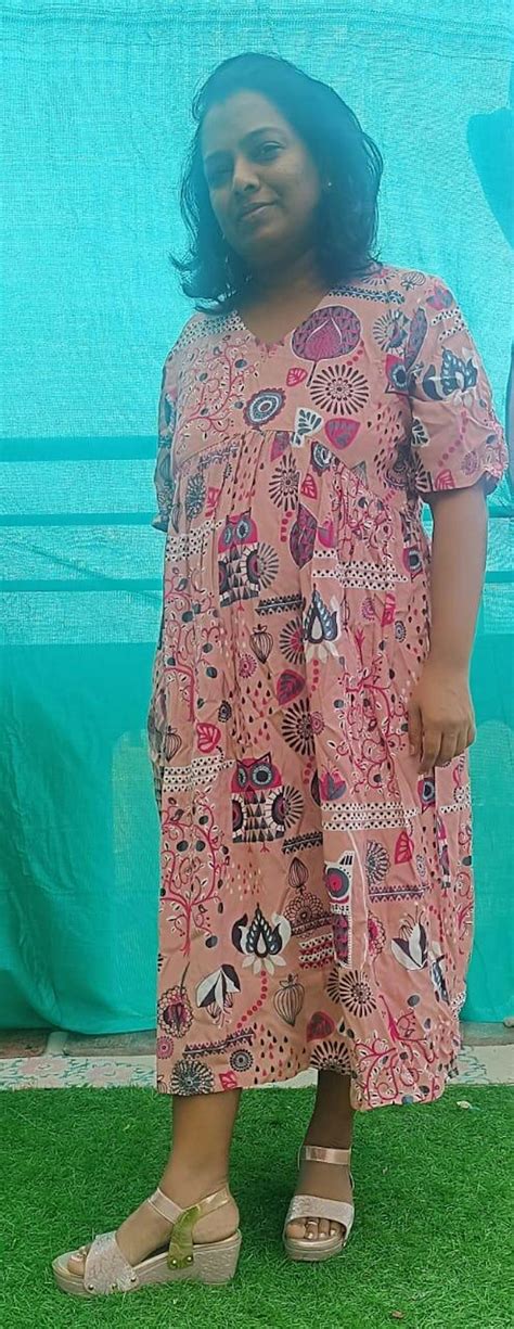 Buy Baby Pink Abstract Print Flared Dress | Rustorange