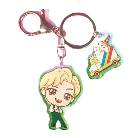 Careflection Kpop BTS Dynamite V cute chibi Keychain gift for Army, BTS ...
