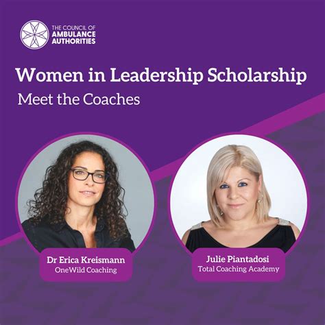 Meet our 2025 Women in Leadership Scholarship coaches: Dr Erica ...