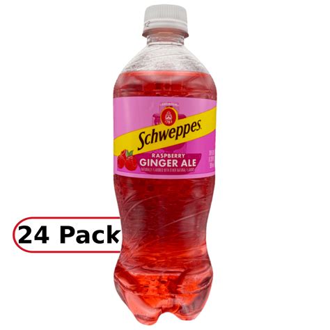 Schweppes Raspberry Ginger Ale, 20 Fl Oz Bottles, 24 Pack - Walmart.com