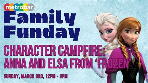 Family Funday: Character Campfire with Anna and Elsa from Frozen ...