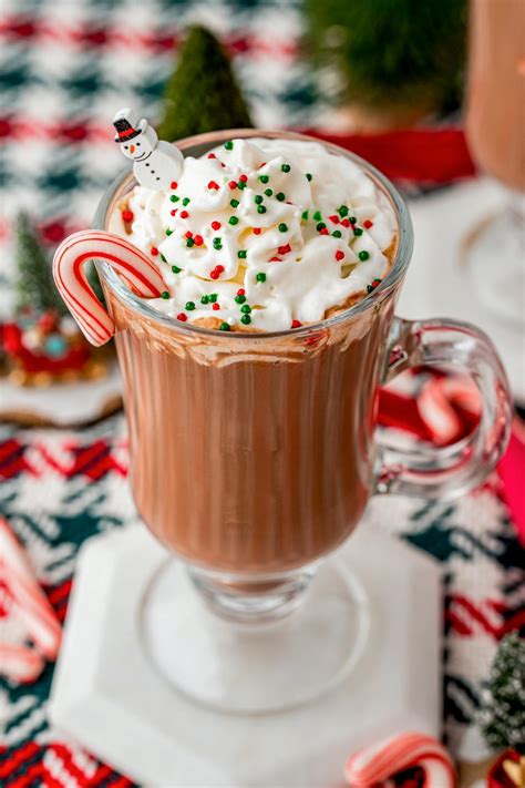 Peppermint Hot Chocolate Fudge - Little Sunny Kitchen
