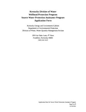 Kentucky Energy and Environment Cabinet - water ky Doc Template | pdfFiller