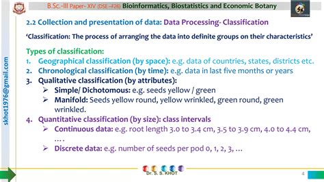 Classification and Tabulation of Data BBA 的图像结果