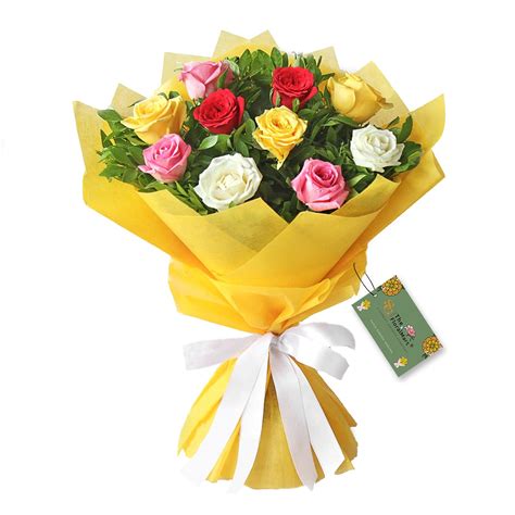 The FloralMart® Mother's Day Special Fresh Flowers Bouquet of 10 Mixed ...