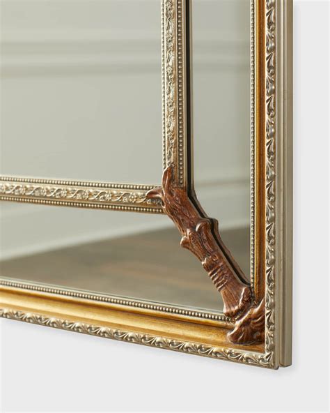 John-Richard Collection Margine Beveled Framed Floor Mirror | Neiman Marcus