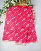 Silk Kota Saree With Allover Thread Embroidery Work With Gold Border ...