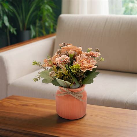 Artificial Flowers in Ceramic Pot – WhtaHome