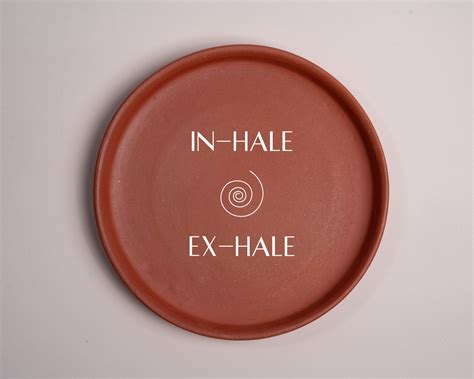 Inhale - Exhale Terracotta Wall Plate – Almiro Tree