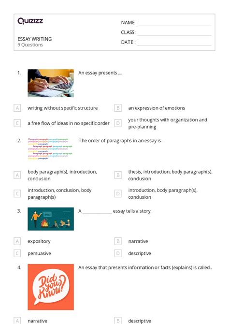 50+ Persuasive Essay Structure worksheets for 8th Class on Quizizz ...