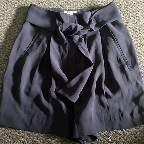 H&M blue navy shorts - Depop