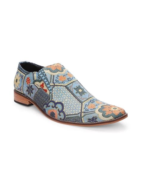 Shop for Unique Handcrafted Indian Art Inspired Printed Loafers for Men ...