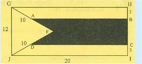 In the figure given GF=JF=10.What is the area of the shaded portion in ...