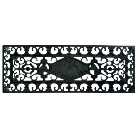 Imports Decor Outdoor/Indoor Doormat Rubber Black Outdoor Stair Tread ...