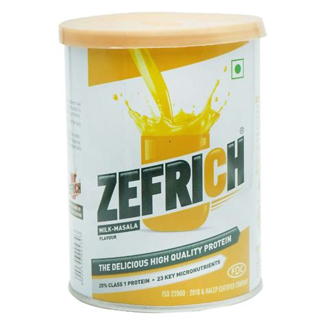 Buy Zefrich Milk-Masala Flavour Powder, 200 gm Tin | 19 Minutes ...