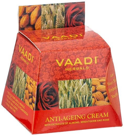 Vaadi Herbals Value Anti Ageing Cream, Almond Wheatgerm Oil and Rose ...