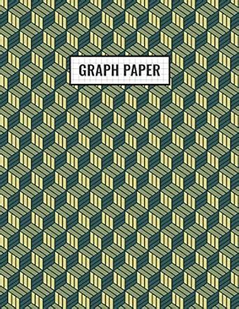 Graph Paper: Graphing Paper - Geometric Yellow 3D Cubes: 9 (Square Grid ...