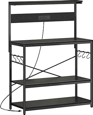 SUPERJARE Bakers Rack with Power Outlets, Microwave India | Ubuy