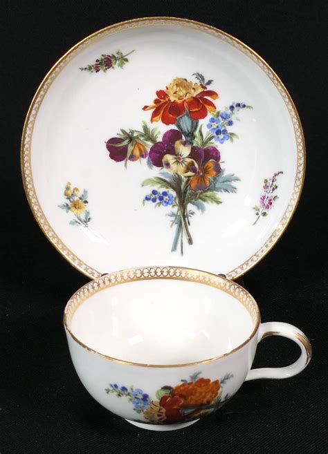 Antique Meissen Teacup And Saucer - Jul 07, 2025 | Wardlow Auctions Inc ...