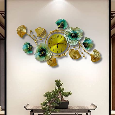 Buy RSN Wall Clock Metal Wall Art Frame, Wall Sculpture For Living Room ...
