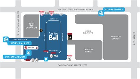 Se rendre - Centre Bell