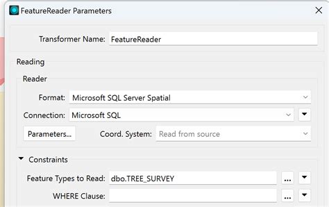Image result for FME Read From Microsoft SQL Server