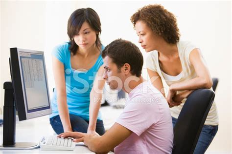 Image result for Three People at a Computer