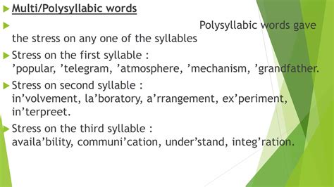 Syllable and stress | PPTX
