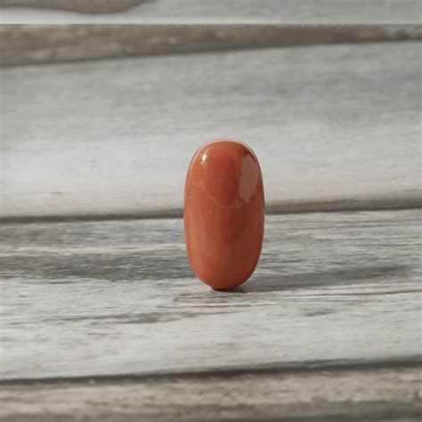 Certified Red Coral (Moonga) 8.50 Cts. (9.35 Ratti) Italy UNZI84 ...